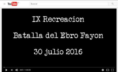 Recreacin Batalla del Ebro Fayn 2016